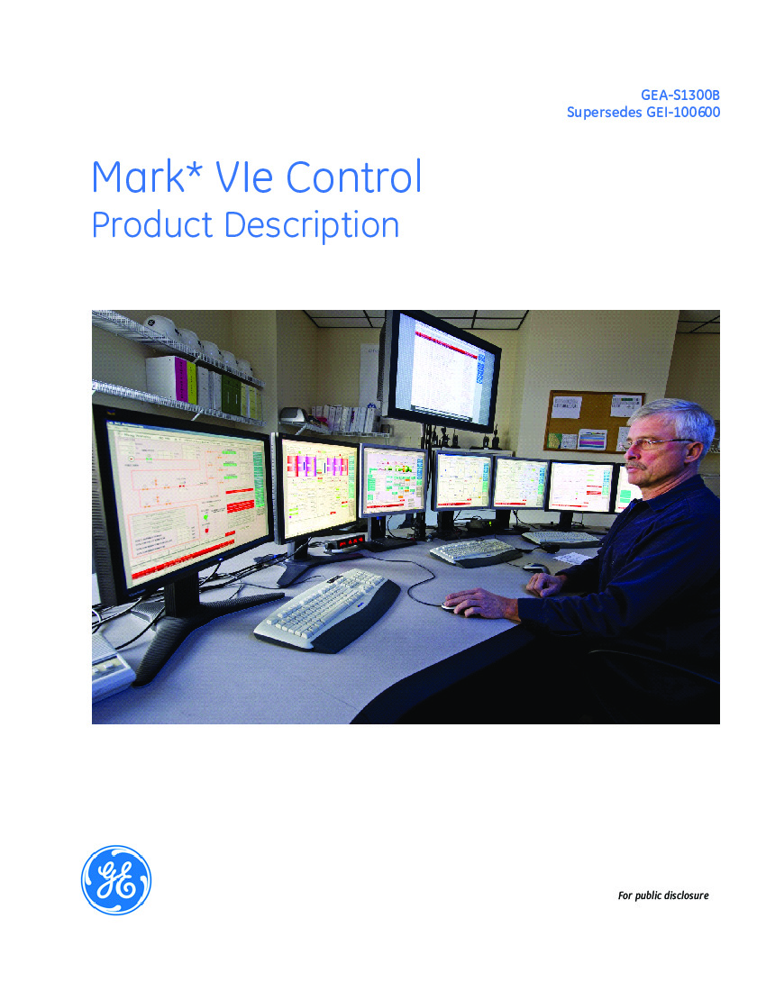 First Page Image of IS200FOSAG1A GEA-S1300B Mark VIe Control Product Description.pdf